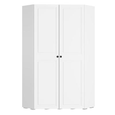 Софт Шкаф угловой ШКУ-01 (1104*2176*1104мм), белый/эмаль белая