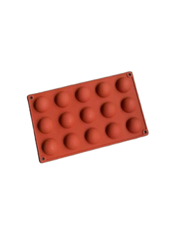 Силиконовая форма полусфера d-3,8 см, 15 ячеек купить в Калининграде