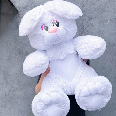 Плюшевый заяц 110 см белый