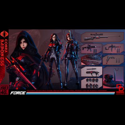 Баронесса  (G.I.Joe Series)  - Коллекционная ФИГУРКА 1/6 scale Cobrа Baroness (GD97009) - GDTOYS