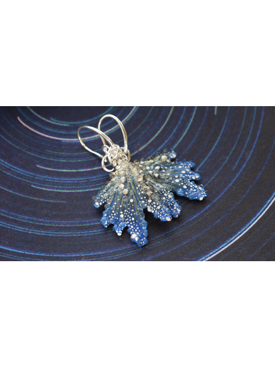 Серьги в виде крылышек русалки "Брызги звёздных волн"