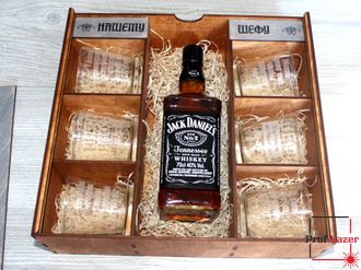 Подарочный набор бокалы под виски и Jack Daniel’s