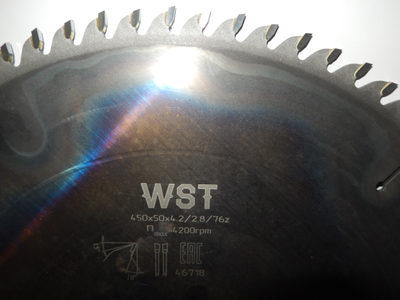 Диск пильный 450*50*76 (2,8/4,2)WST