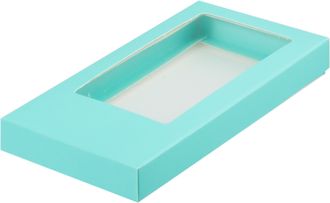 Коробка для плитки шоколада (бирюза), 160*80*17мм