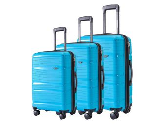 Комплект из 3х чемоданов Somsonya Air Полипропелен S,M,L Голубой