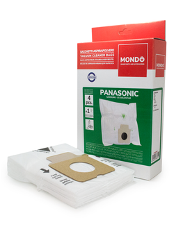 Мешки для пылесоса Panasonic PAN203M, 4 шт + фильтр, микрофибра