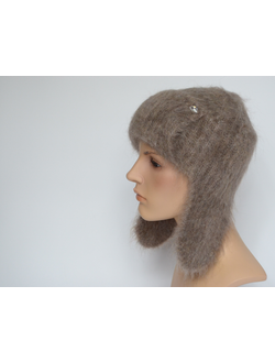 Шапка ушанка женская Vizio Италия 9020 UO ореховая фото