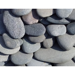 Галька плоская синяя речная, фракция 200-300 мм