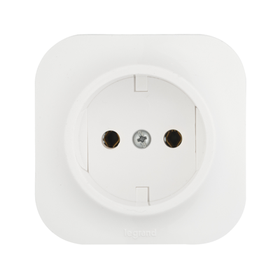 Legrand 782210 Quteo, Розетка 2К, 16А, белый