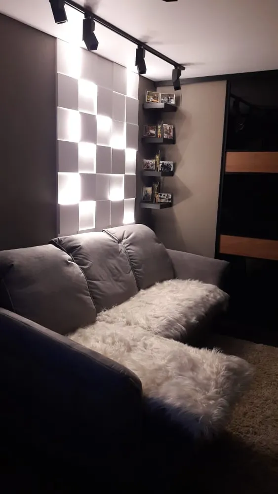 Смонтированные световые панели "LightUnit" в г.Калуга. Размер панелей 250*250мм (толщины - 10, 20 и 30мм).