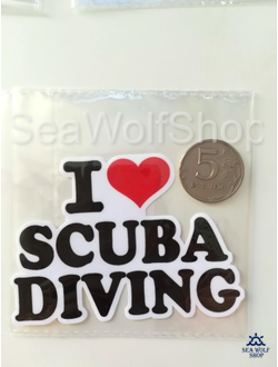 Наклейка сувенир оракал Надпись Дайвинг №19 !promo