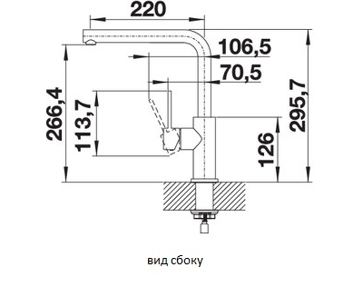 Смеситель Blanco LANORA