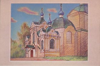 Василий Попов. Тихвинский монастырь. Церковь &quot;Крылечко&quot;. 2007 г.