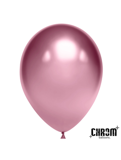 Шар Розовый Хром 5\13 см