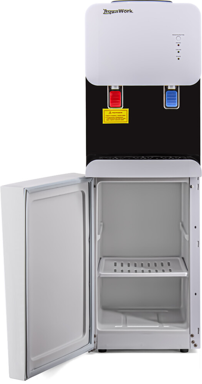 Кулер для воды Aqua Work 105-LDR бело-черный, с нагревом и электронным охлаждением