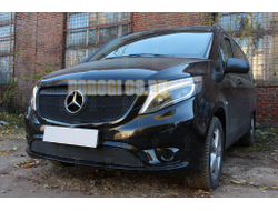 Защита радиатора Mercedes-Benz Vito 2020- black PREMIUM