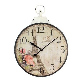 Настенные часы Эйфелева башня дизанерские круглые