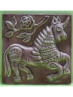 Единорог (изразцовая плитка)