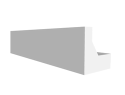 Потолочный плинтус для подсветки DECOR-DIZAYN DD616, из дюрополимера, под покраску, ударопрочный, 2 метра