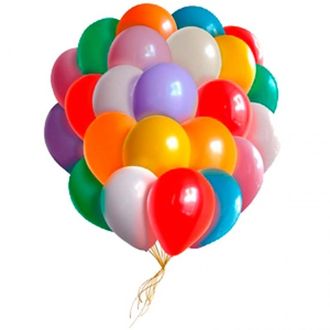 25 гелиевых воздушных шаров