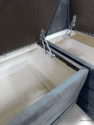 Кухонный Угловой диван "ФОРУМ-5МН" Стандартный велюр Серый, правый