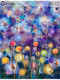 Фотофон виниловый «Фиолетовый букет»