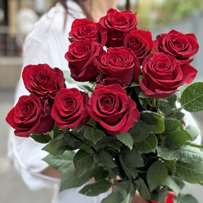 15 эквадорских роз 80 см (цвет на выбор)