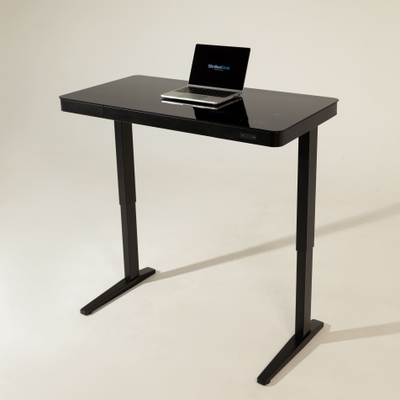 Умный стол 120×60 чёрный | закалённое стекло