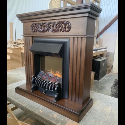 Электрокамин Кари LO с очагом Fobos