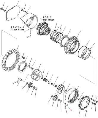 207-27-61240 Палец  Komatsu