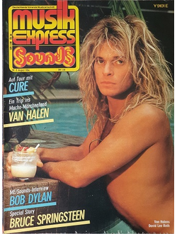 Musikexpress Sounds Magazine August 1984 Van Halen, Иностранные музыкальные журналы, Intpressshop