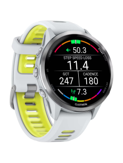 Часы Garmin Forerunner 970 Titanium Whitestone / Translucent Amp Yellow