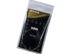 Спицы металл Addi круговые на леске 60 см  супергладкие 4 мм