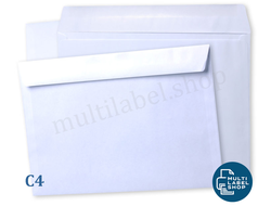 Конверт С4, 229х324, белый, без запечатки, декстрин, 160 *1627