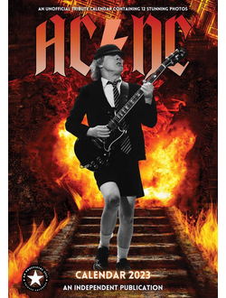 AC DC Календарь 2023 Иностранные перекидные календари 2023, Intpressshop