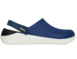 CROCS LITERIDE CLOG BLUE STEEL СИНИЕ С БЕЛЫМ