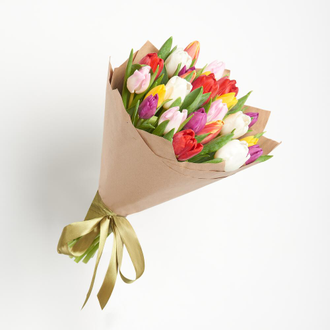 Микс из 25 тюльпанов