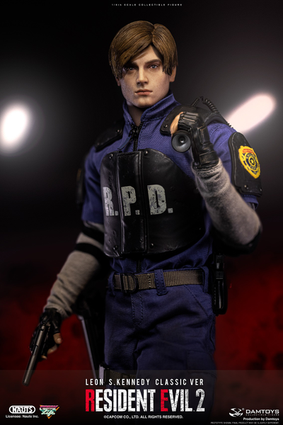 Леон С. Кеннеди (классическая версия) (Обитель Зла, Resident Evil 2) - Коллекционная ФИГУРКА 1/6 Resident Evil 2 Leon S. Kennedy Classic ver (DMS037) - NAUTS x DAMTOYS