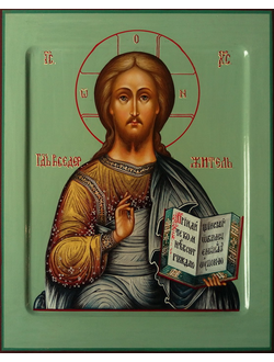 Господь Вседержитель. Спаситель. Рукописная икона. 22х28см.