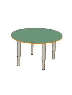 СТОЛ ДЕТСКИЙ МДФ+ПЛАСТИК 47 РЕГУЛИРУЕМЫЙ (ДИАМ 700)