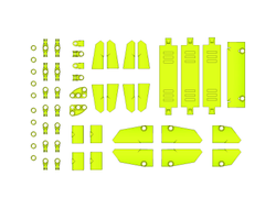 Комплект оригинальных панелей LEGO Technic 52 шт., Lime