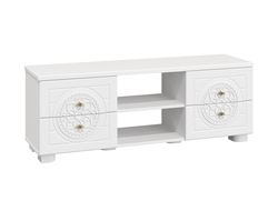Гостиная МОНБЛАН - Тумба для ТВ МБ-39К Белое дерево