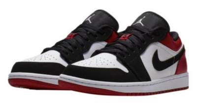 Nike Air Jordan Retro 1 Low (красные с черным низкие)