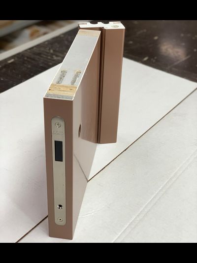 KAPELLI classic ГЛАДКАЯ Ral 8025 КАПУЧИНО (ДВЕРНОЕ ПОЛОТНО + КОРОБ )