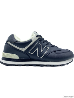 New Balance 574 с Мехом Черные/Black Мужские (41-45)