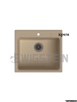 Гранитная мойка для кухни Ewigstein ELEGANT 60