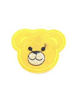 Термоаппликация мишка желтый, 55*45  мм
