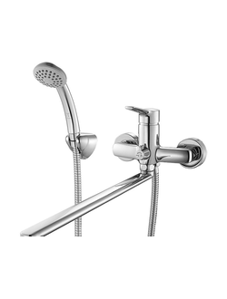 Смеситель для ванны с длинным изливом Milardo Enisey ENISBLCM10 однорычажный