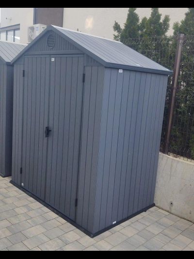 Сарай "Дарвин 6х4" (размеры 183 х 121 см), серый