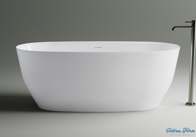 Astra-Form ванна Атрия Solid Surface 180/80 см с интегрированным переливом, белая матовая